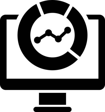 iş ve finans raporlama vektör simgesi