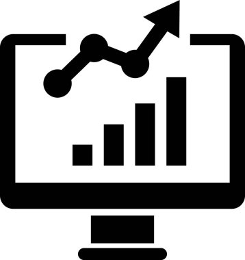 iş grafiği vektör simgesi