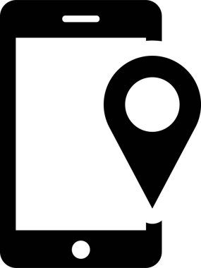 gps navigasyon vektör simgesi