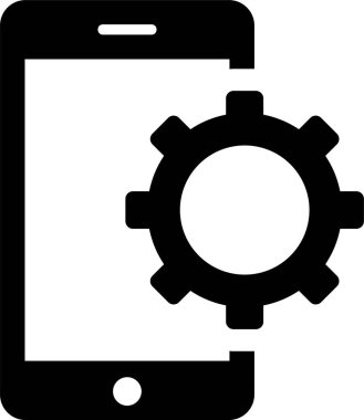 mobil seçenek ayarları simgesi, vektör illüstrasyonu