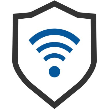 Kablosuz ağ ikonu, vektör illüstrasyonu. düz tasarım biçimi