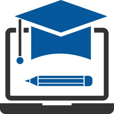 eğitim ve okul vektör simgesi.