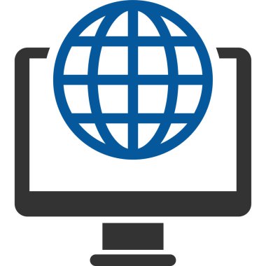 dünya düz vektör simgesi