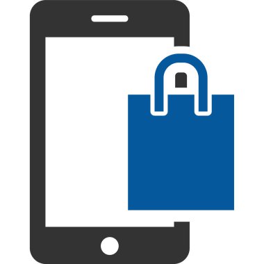 alışveriş poşeti vektör simgesi