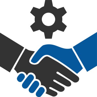 El sıkışma simgesi vektör illüstrasyonu