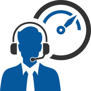 çağrı merkezi operatörleri vektör simgesi