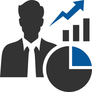 iş ve finans vektör simgesi