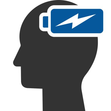 İnsan kafası siluet vektör simgesi