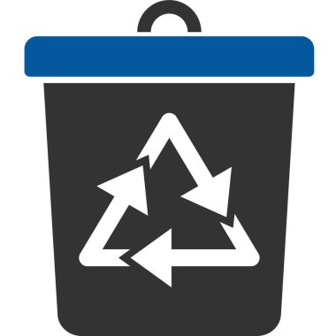 Geri dönüşüm kutusu vektör simgesi