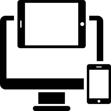 bilgisayar ve aygıt vektör simgesi