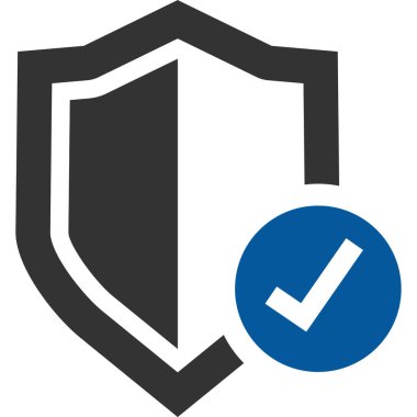 Güvenlik kalkanı vektör simgesi