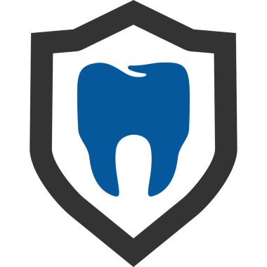 Diş simgesi, vektör illüstrasyonu