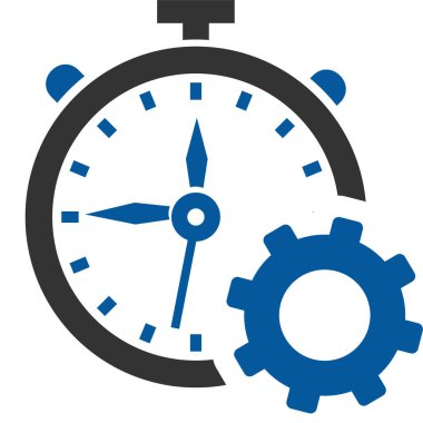 Saat simgesi vektör illüstrasyonu