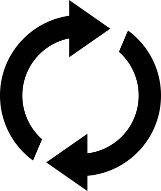 Ok vektör simgesini tazele