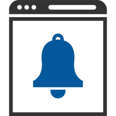 Çan simgesi vektör illüstrasyonu