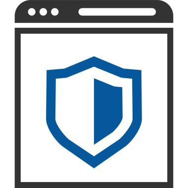 shield vector icon. security protection sign.