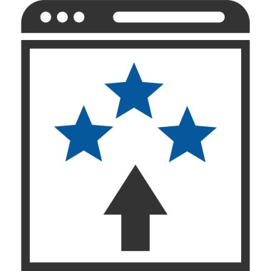 Web sayfası simgesi, vektör illüstrasyonu