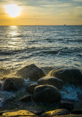 Baltık Denizi üzerinde gün batımı