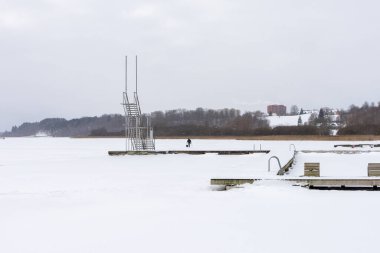Viljandi Estonya 'nın tipik sokakları