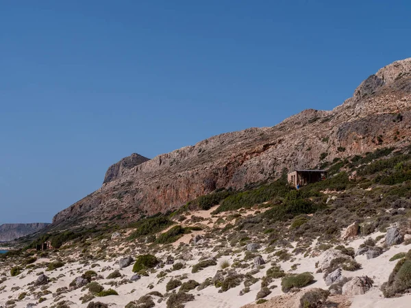 Traumhafter Strand Mit Türkisfarbenem Wasser Der Lagune Von Balos Und — Stockfoto