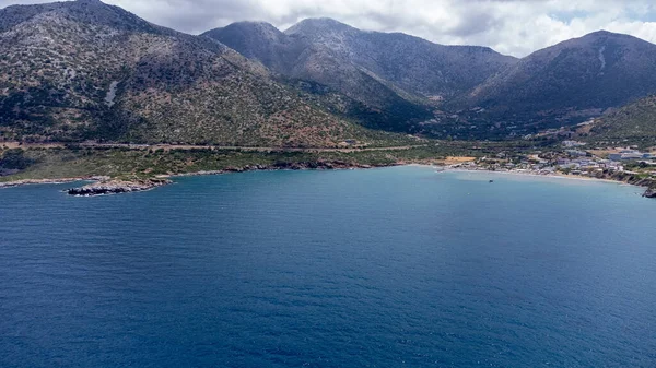 Повітряна Фотографія Пляжу Селі Балі Крит — стокове фото