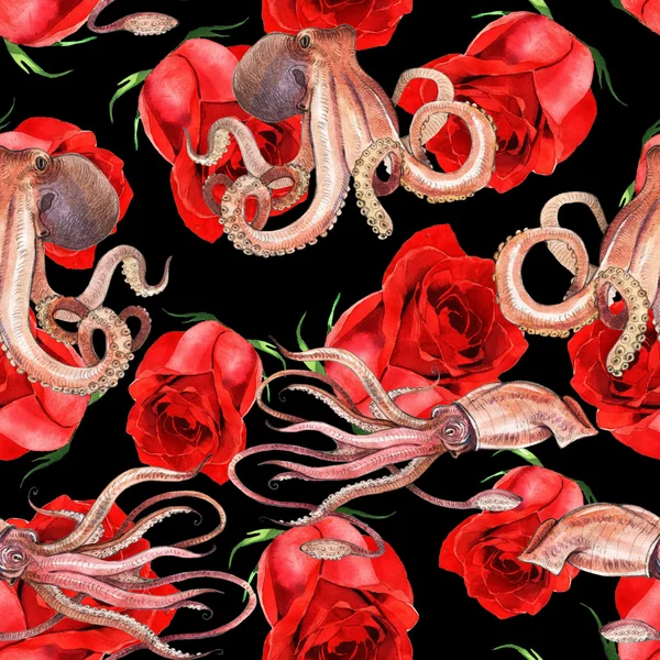 Suluboya kalamar, ahtapot