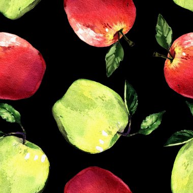 suluboya ananas illüstrasyon