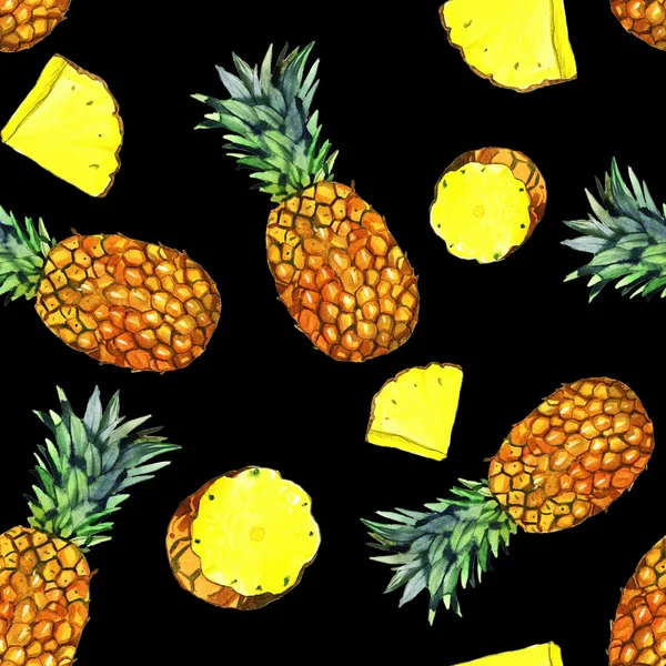 Acuarela piña ilustración — Foto de Stock