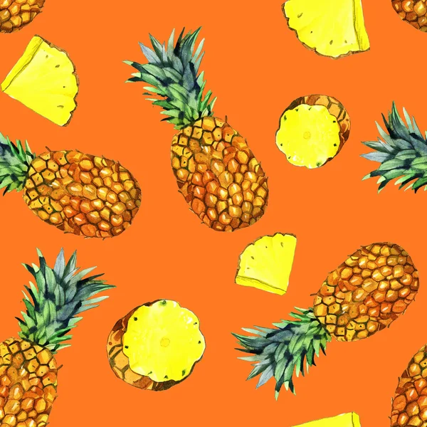 Watercolor pineapple illustration — Stock Photo, Image