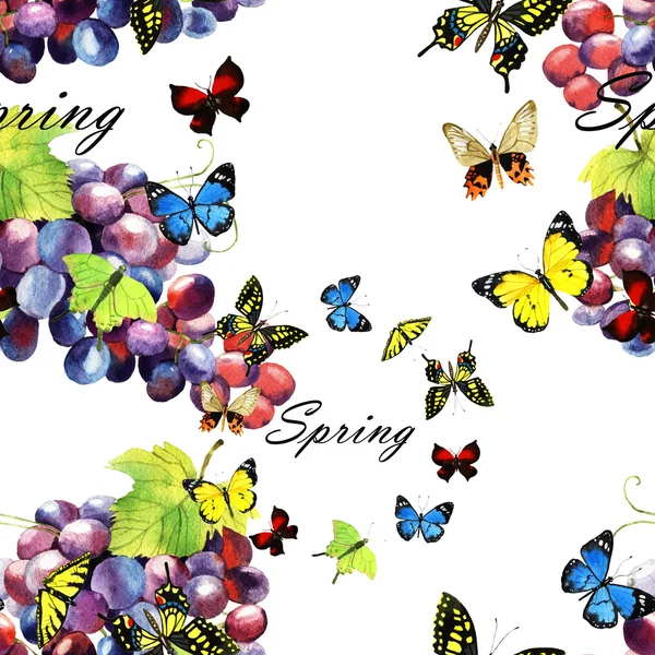 Acuarela mariposa ilustración — Foto de Stock