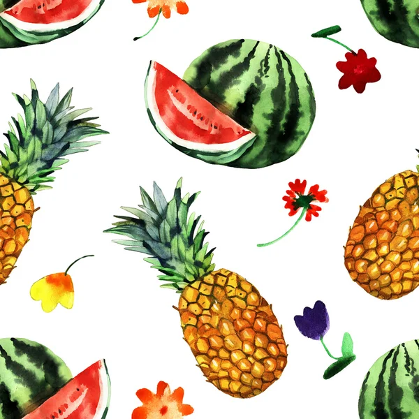Akvarell görögdinnye minta — Stock Fotó