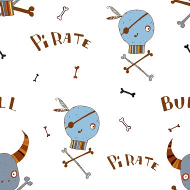 suluboya el kafatasları kahverengi anahat boyalı