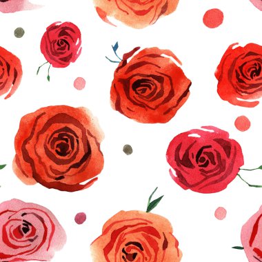 Suluboya gül çiçeği