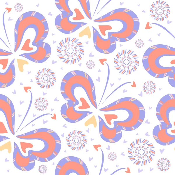 Dikişsiz desen, kelebekler çizim