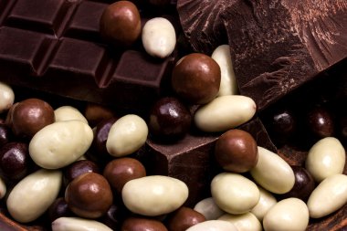 Çikolata karışımı yakın çekim