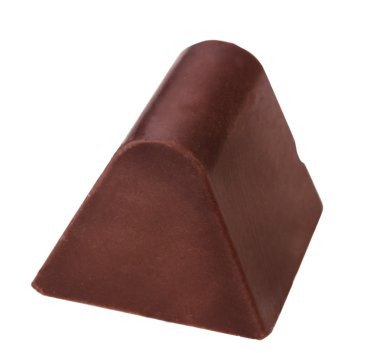 Beyaz arka planda izole çikolatalar