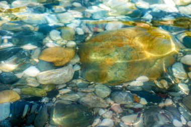 Üstten Görünüm mavi deniz Akdeniz