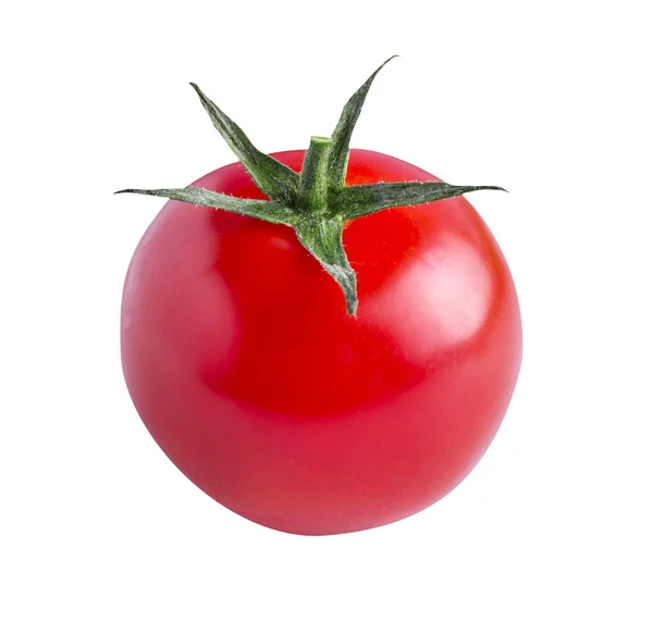 Tomate cereja isolado sobre fundo branco — Fotografia de Stock