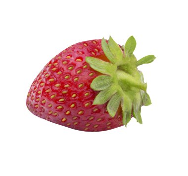 çilek berry üzerinde beyaz izole