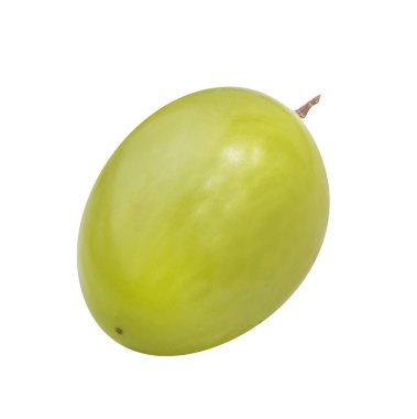 Yeşil üzüm üzerinde beyaz izole 