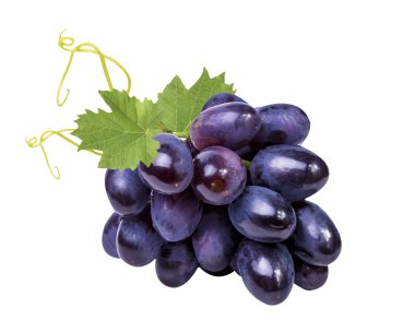 grapes isolated on the white