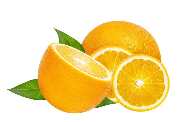 Fruit orange isolé sur blanc — Photo