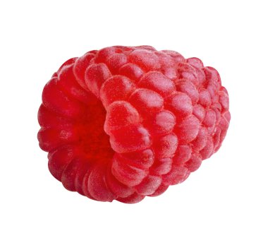 Taze ahududu beyaz izole 