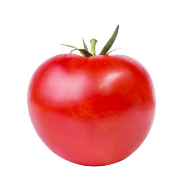 Taze domates beyazda izole edilmiş. 