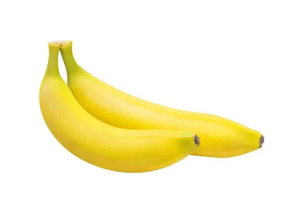 Бананы, изолированные на белом — стоковое фото