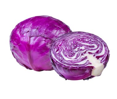 beyaz izole kırmızı lahana 