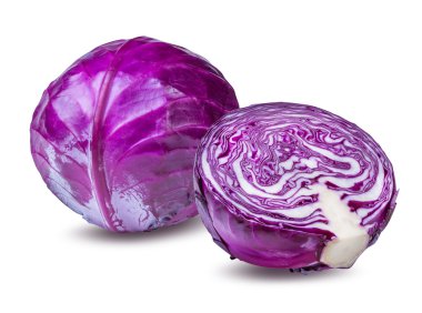 beyaz izole kırmızı lahana 