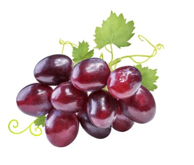grapes isolated on the white 
