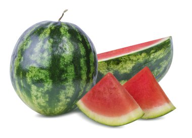 Karpuz beyazda izole edilmiş 