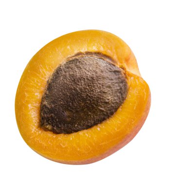 Beyaz, üzerine taze kayısı izole